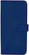 Handyhülle Xiaomi Redmi 12C Redmi 11A Brieftasche Matt Blau Dunkel