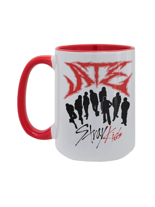Koupakoupa Stray Kids Boy Band Mug Ceramic Red 450ml