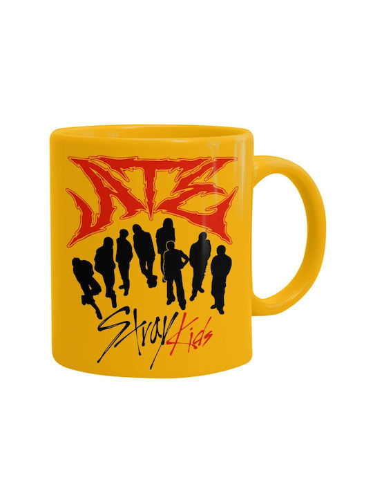 Koupakoupa Stray Kids Boy Band Mug Ceramic Yellow 330ml