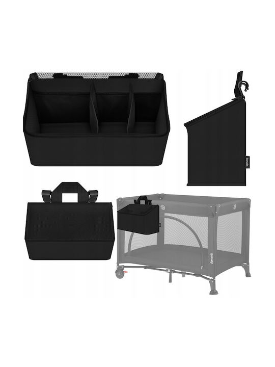 Lionelo Baby Crib Bumper Black