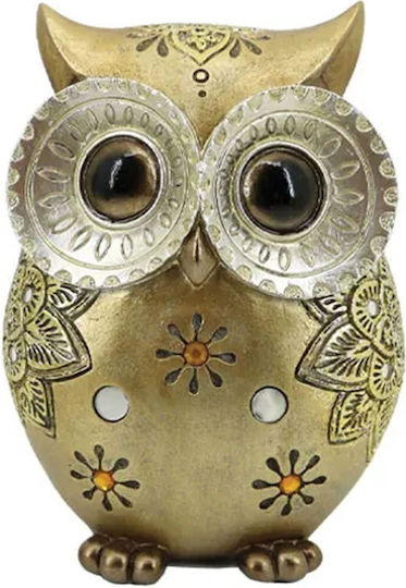 Marhome Figurină Decorativă Bufniță Din Polirosină 12x8x17cm