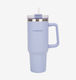 Flamingueo Handled Tumbler Θερμός Ανοξείδωτο 1.18lt Σιέλ με Καλαμάκι και Λαβή