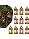 Vevor Crăciun Plastic Lampion Cupru Baterie 5.04x2.56cm. 12buc