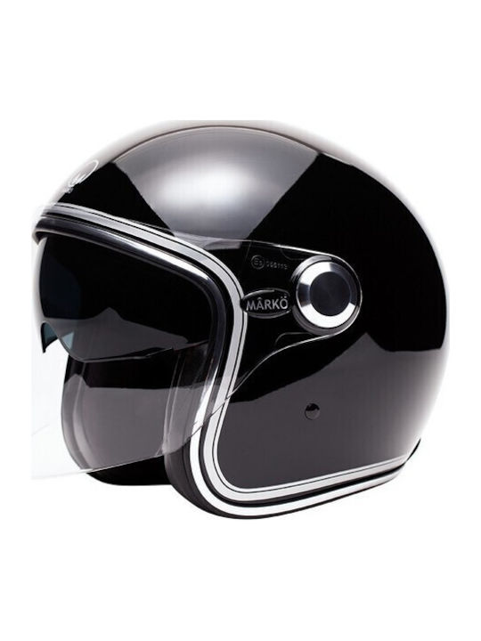 Marko Helmets Boreal Chrome Black Κράνος Μηχανή...