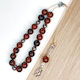 Worry Beads of Semi-Precious Stones Natural Mahogany Obsidian Hematite