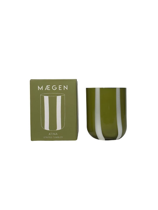 Maegen Glass Cocktail/Drinking made of Glass in Green Color