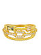 Excite-Fashion Damen Ring mit Steinen aus Silber Vergoldet