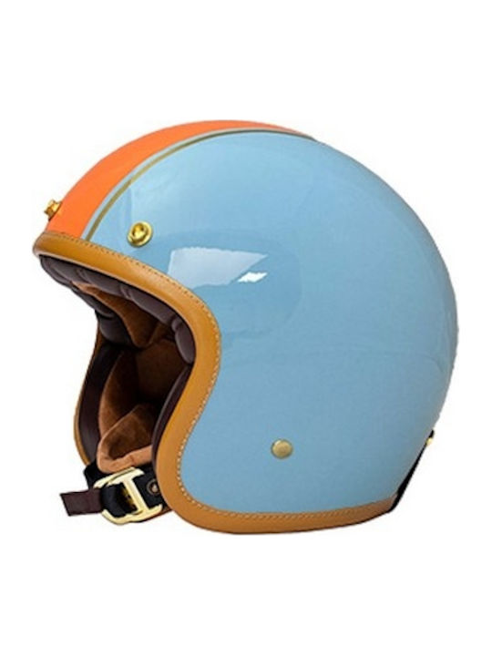 Marko Helmets Classic Albastru și Portocaliu Ca...