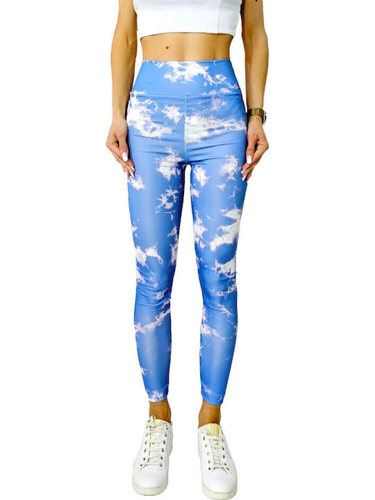 Yoga Women's Leggings Firming Push Up Blue