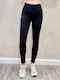 Leggings Pentru Instruire Femei Lung Colanți Strângere Cu Căptușeală Din Fleece Negru