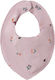Name It Flowers Bib Fabric with Button Pink