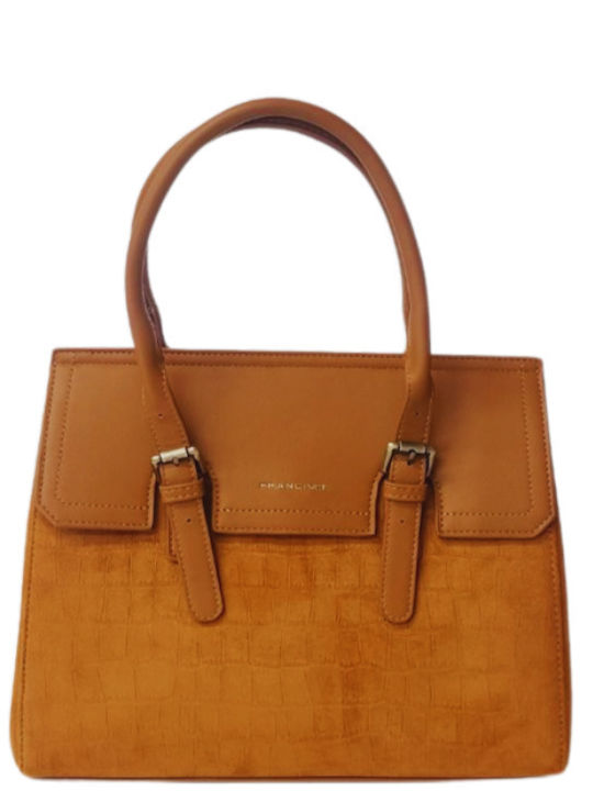 Francinel Damentasche Schultertasche Tabac Braun