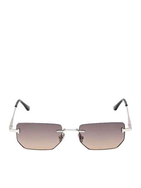 Tom Ford Unisex Sunglasses with Silver Metal Fr...