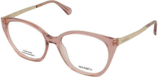 Max & Co Femei Metalic Rame Ochelari Ochi de pisică Albastru MO5200 072