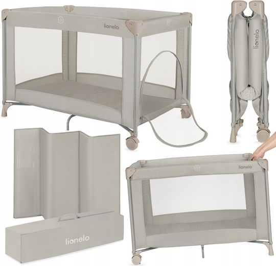 Lionelo Playpen with Mattress Beige 70.5x100.5cm
