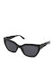 Guess Women's Sunglasses with Black Plastic Frame and Black Lens