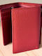 Small Leather Women's Wallet Classic Red