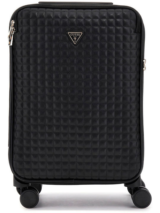 Guess Cabin Black Travel Suitcase With 4 Wheels Height 34cm