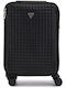 Guess Cabin Black Travel Suitcase With 4 Wheels Height 34cm