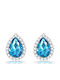 Callajewels Σκουλαρίκια Καρφωτά Γαλάζια