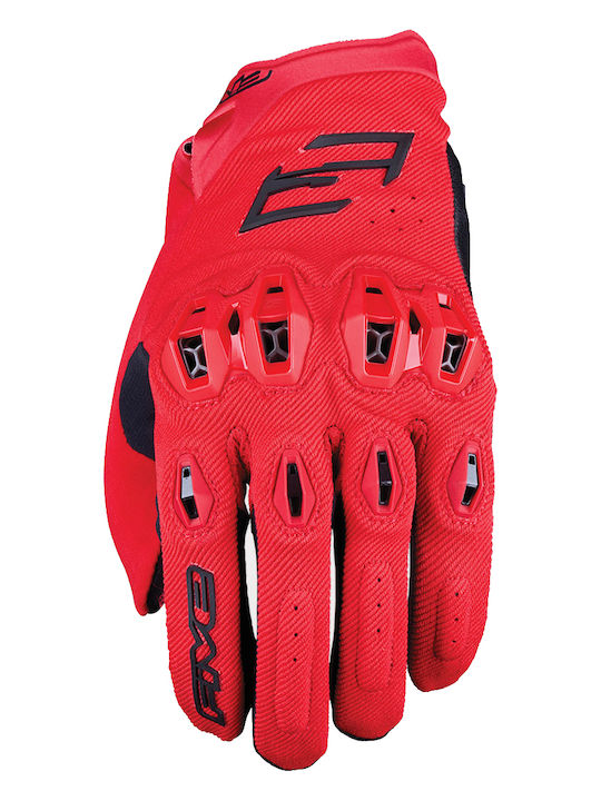Five Stunt Evo 2 Summer Men's Motocross Gloves Red
