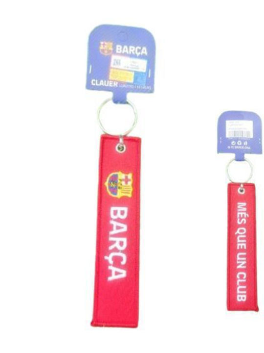 Ключодържател Плетен Fc Barcelona Barca Червен