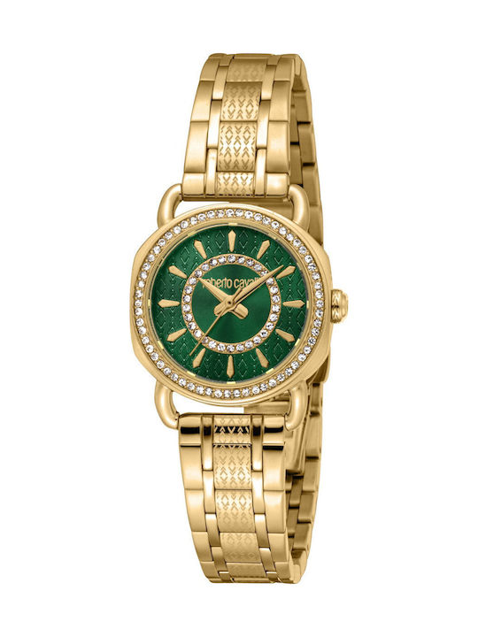 Roberto Cavalli Glam Women's Watch with Gold Me...