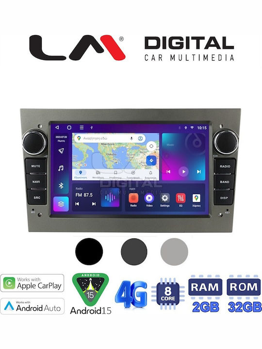 LM Digital Ηχοσύστημα Αυτοκινήτου για Opel Agila / Antara / Astra / Combo / Corsa / Vectra / Zafira 2011 (Bluetooth/USB/WiFi/GPS/Apple-Carplay/Android-Auto)