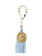 Decorative Hanging Lucky Charm Boy Virgin Mary & Blue Enamel