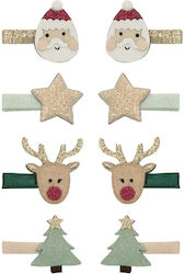 Mimi & Lula Τσιμπιδάκια Κλιπς Μαλλιών 8τμχ Santa & Rudolph Mini Clips Mimi & Lula Τσιμπιδάκια Κλιπς Μαλλιών 8τμχ Santa & Rudolph Mini Clips