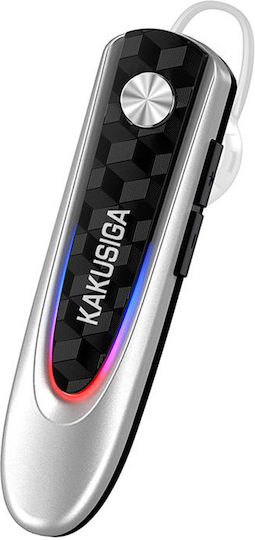 Kakusiga KSC-1874 In-ear Bluetooth Handsfree Ακουστικό Ασημί