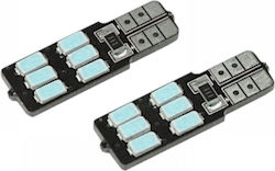 Lamps T10 LED Blue 2pcs