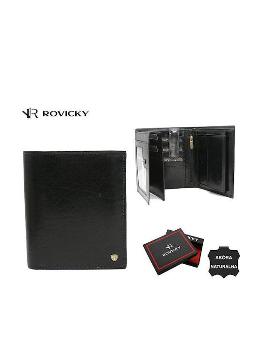 Leather Men's Wallet with RFID Black