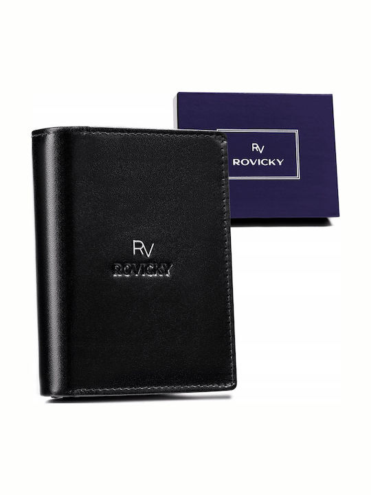 Кожен Мъжки Портфейл с RFID Черен