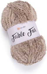 YarnArt Fable Fur Puffy Polyester Beige 100m 100gr
