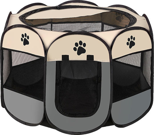 Foldable Fabric Dog Park 91x91x58cm Black