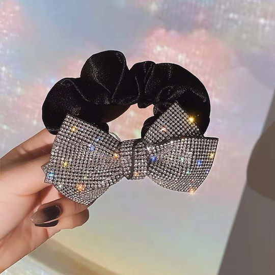 Scrunchie Argintiu Fundă 10x6cm Ac233 Hrd-ac233