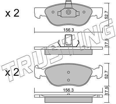 Brake Pads Front Fiat Punto 1.3-1.9 16bp1774-2730