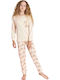 Tarik Kids' Pajamas Winter Cotton Beige