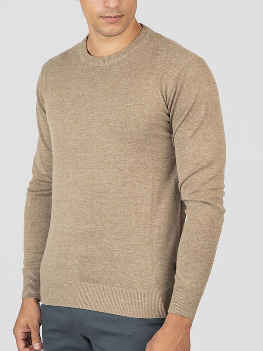 Double Double Herrenblusen Langarm Beige