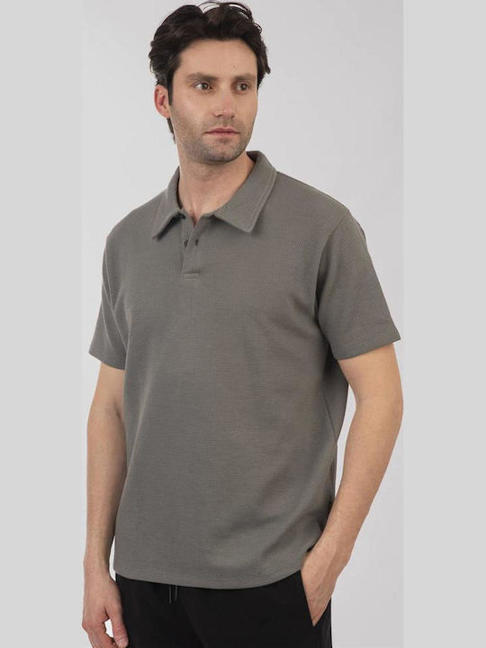 Double Polo Μπλούζα Κοντομάνικη Χακί