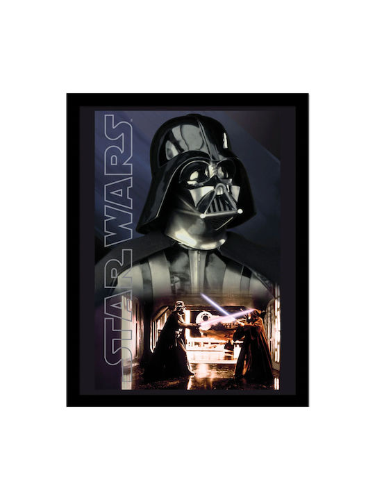 Star Wars Darth Vader Key Art Wooden Framed 30x40cm Print Fp14472p