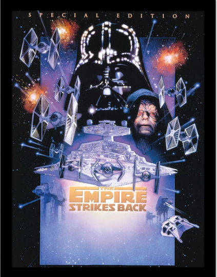 Star Wars Епизод V 30 X 40 См Дървена Рамка Колекционерски Печат Fp14466p-pl