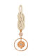 Handmade Hanging Lucky Charm Pomegranate Rose Gold made of Metal 1pcs