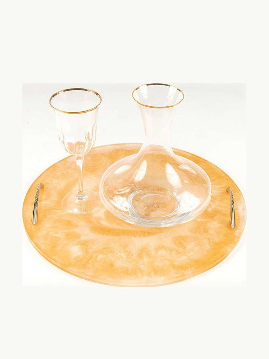 Best Man Set Glass / Gilt / Crystal Gold 3pcs