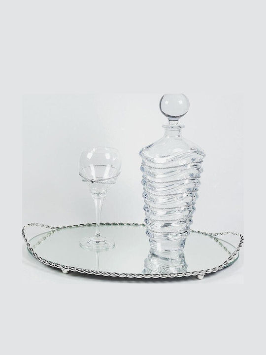 Set Naș Argint / Cristal 3buc