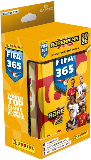 Panini Fifa 365 2026 Adrenalyn Xl Metal Classic Tin 8 Packs 3 Limited Edition Cards 2 Xxl Limited Edition Cards | Skroutz.mt Panini Fifa 365 2026 Adrenalyn Xl Metal Classic Tin 8 Packs 3 Limited Edition Cards 2 Xxl Limited Edition Cards | Skroutz.mt
