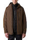 Table 3 in 1 Winter Jacket Waterproof and Windproof Brown