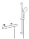 Grohe Grohtherm 1000 Αναμεικτική Μπαταρία Ντουζιέρας Θερμοστατική Πλήρες Σετ