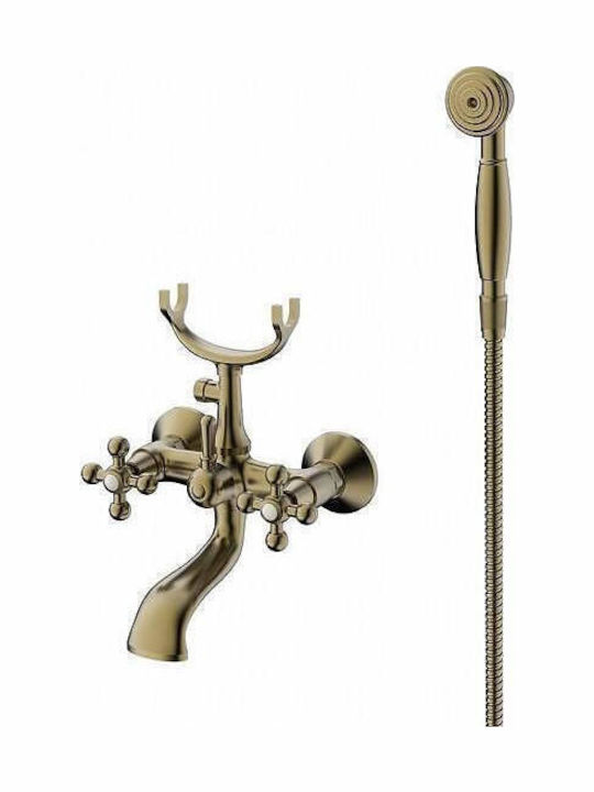 Inter Ceramic Algara Icf Mixing Shower Shower Faucet Complete Set Bronze